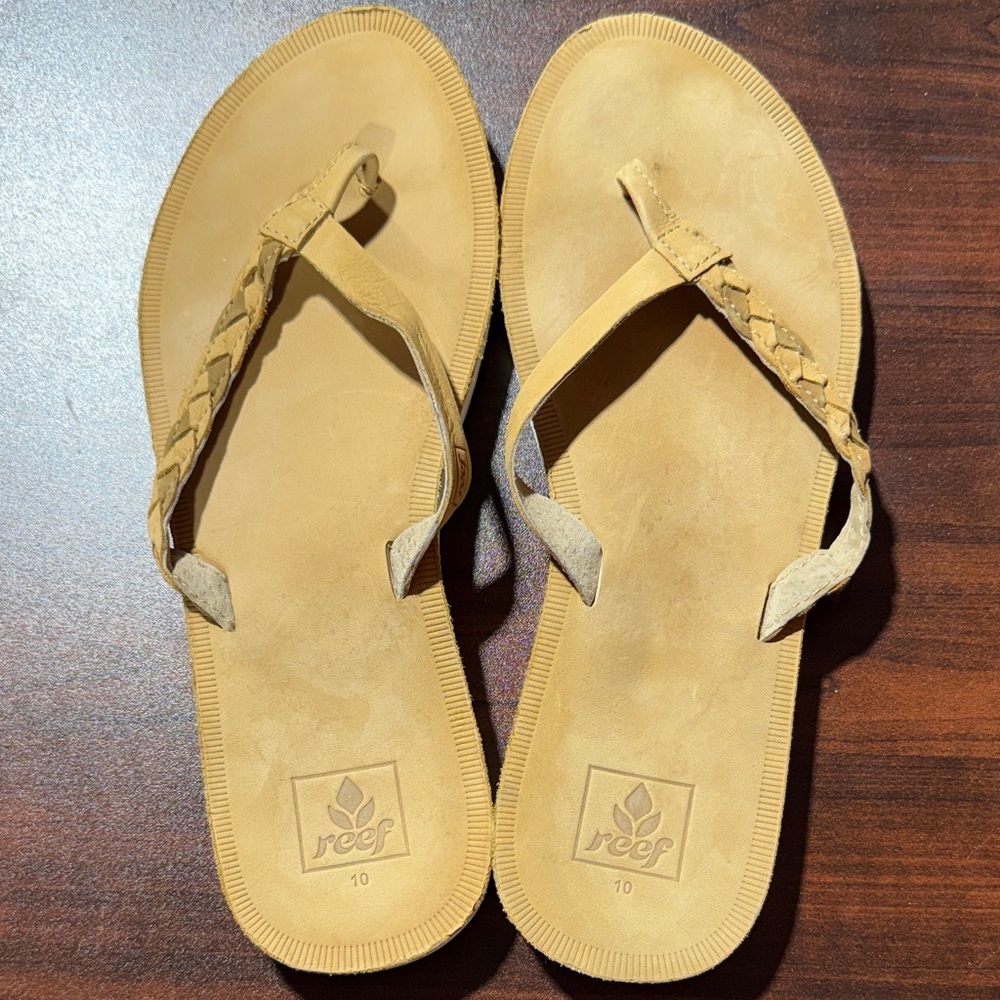 Reef Light Brown Braided Sandals